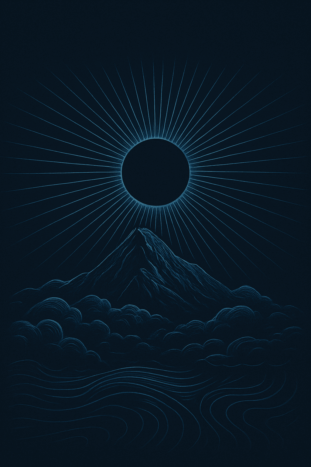 Mystical landscape background